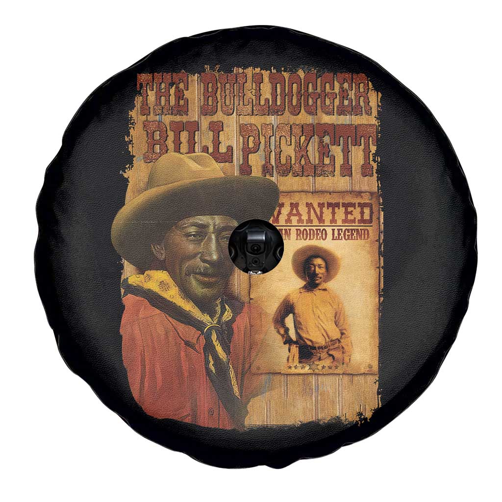 The Bulldogger Bill Pickett Spare Tire Cover Texan Rodeo Legend TS11 Print Your Wear