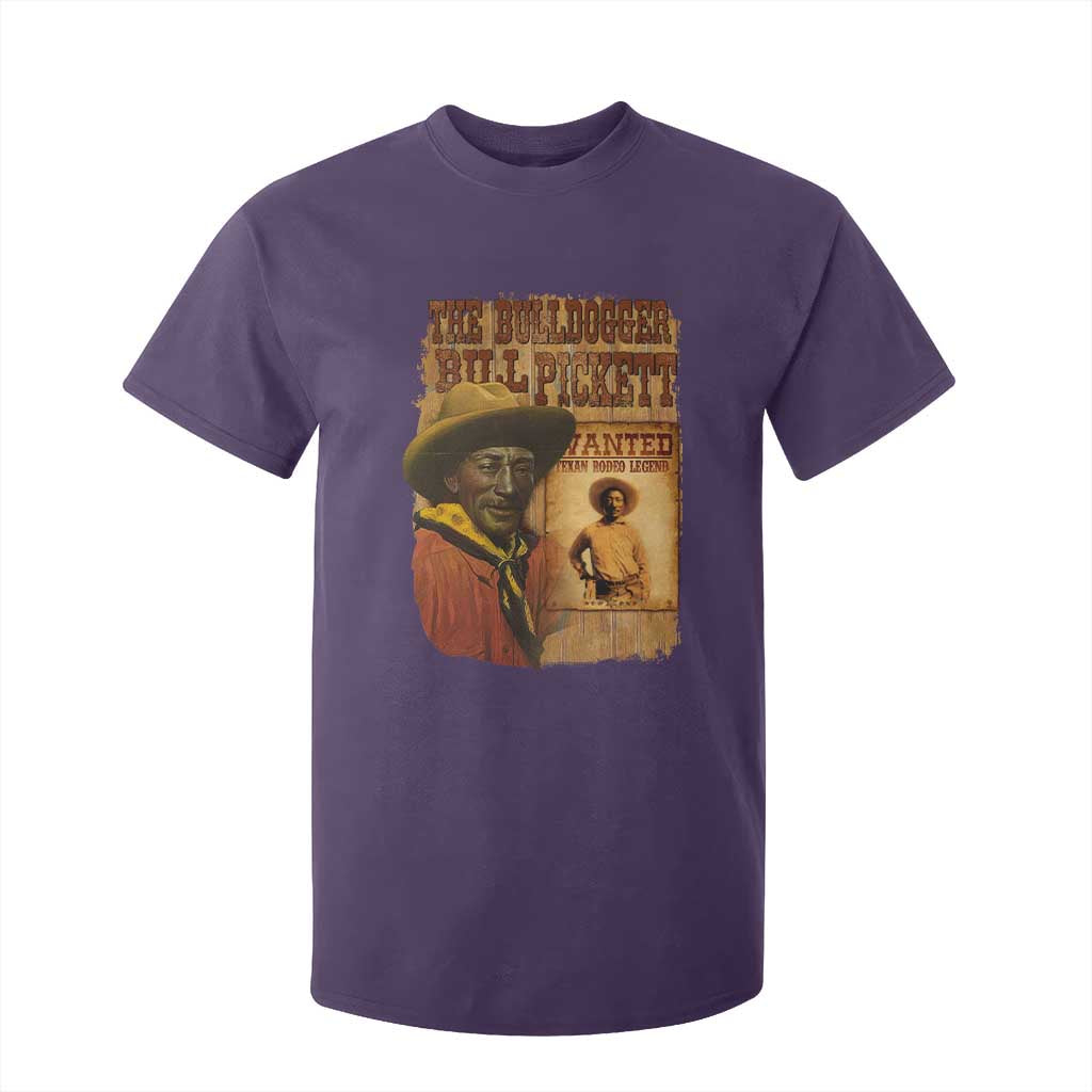 The Bulldogger Bill Pickett T Shirt For Kid Texan Rodeo Legend TS11 Purple Print Your Wear