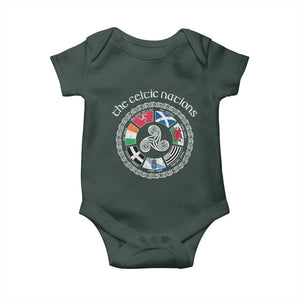 The Celtic Nations Baby Onesie Vintage The Seven Celtic Nations Flag TS11 Print Your Wear