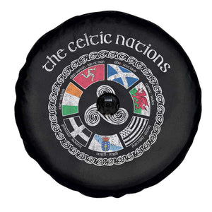 The Celtic Nations Spare Tire Cover Vintage The Seven Celtic Nations Flag TS11 Print Your Wear