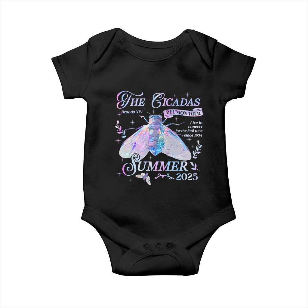 The Cicadas Brood XIV Reunion Tour Summer 2025 Baby Onesie Live In Concert For The First Time Since 1634 TS11 Black Print Your Wear