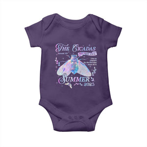 The Cicadas Brood XIV Reunion Tour Summer 2025 Baby Onesie Live In Concert For The First Time Since 1634 TS11 Purple Print Your Wear