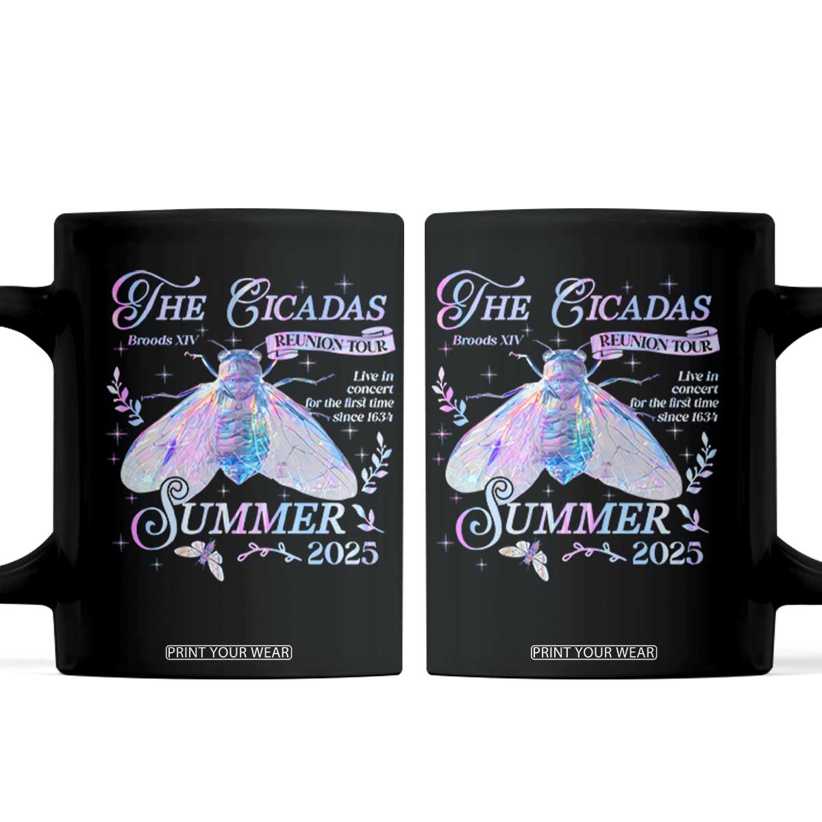The Cicadas Brood XIV Reunion Tour Summer 2025 Coffee Mug Live In Concert For The First Time Since 1634 TS11 Black Print Your Wear