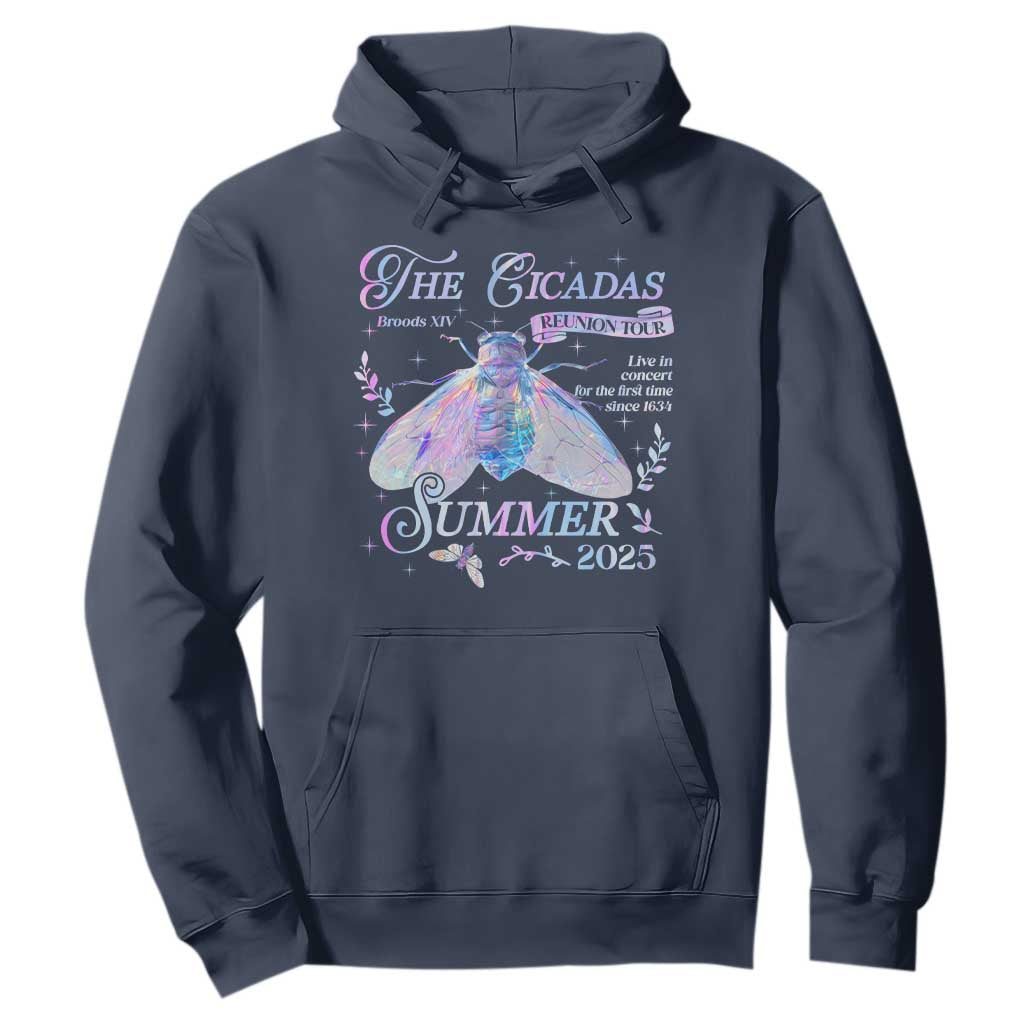 The Cicadas Brood XIV Reunion Tour Summer 2025 Hoodie Live In Concert For The First Time Since 1634 TS11 Navy Print Your Wear