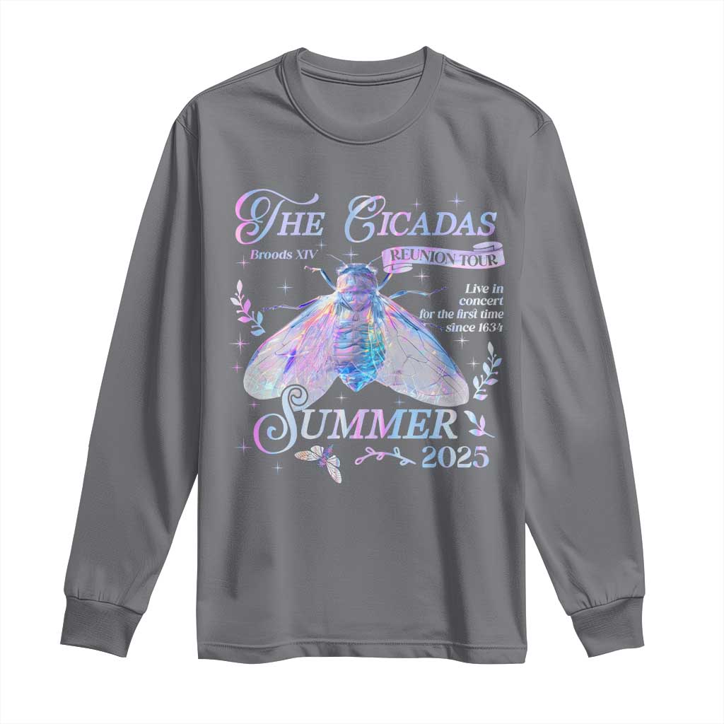 The Cicadas Brood XIV Reunion Tour Summer 2025 Long Sleeve Shirt Live In Concert For The First Time Since 1634 TS11 Charcoal Print Your Wear