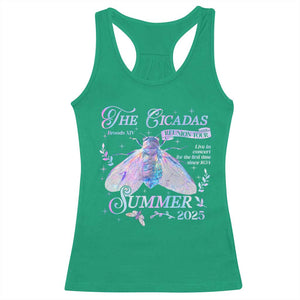 The Cicadas Brood XIV Reunion Tour Summer 2025 Racerback Tank Top Live In Concert For The First Time Since 1634 TS11 Irish Green Print Your Wear