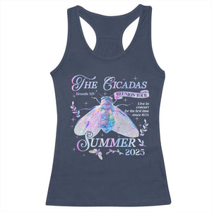The Cicadas Brood XIV Reunion Tour Summer 2025 Racerback Tank Top Live In Concert For The First Time Since 1634 TS11 Navy Print Your Wear