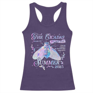 The Cicadas Brood XIV Reunion Tour Summer 2025 Racerback Tank Top Live In Concert For The First Time Since 1634 TS11 Purple Print Your Wear