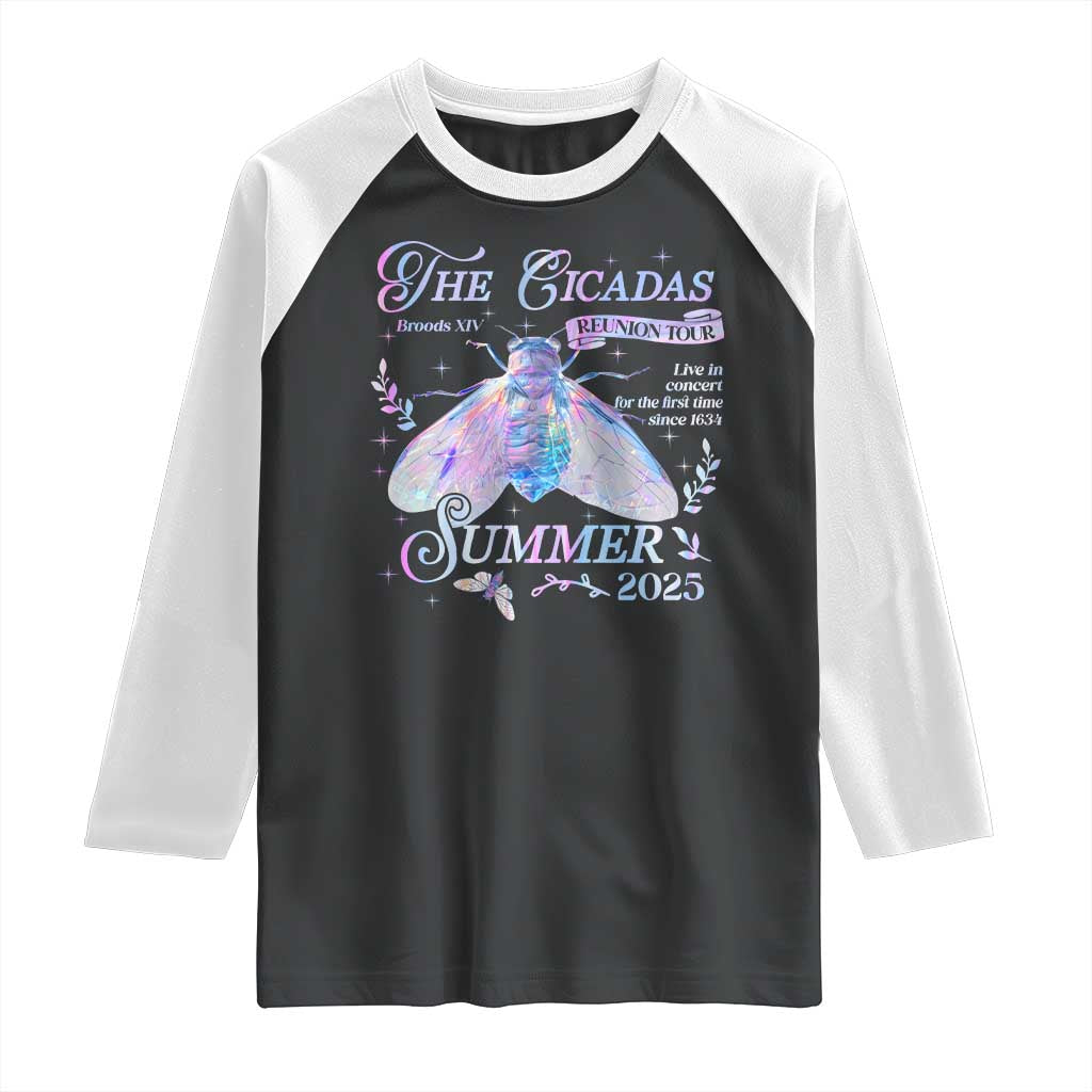 The Cicadas Brood XIV Reunion Tour Summer 2025 Raglan Shirt Live In Concert For The First Time Since 1634 TS11 Black White Print Your Wear