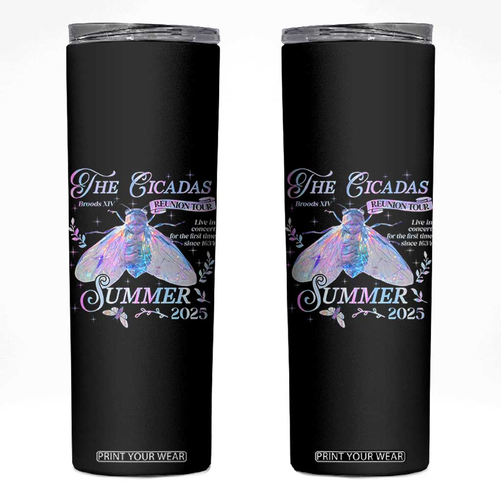The Cicadas Brood XIV Reunion Tour Summer 2025 Skinny Tumbler Live In Concert For The First Time Since 1634 TS11 Black Print Your Wear