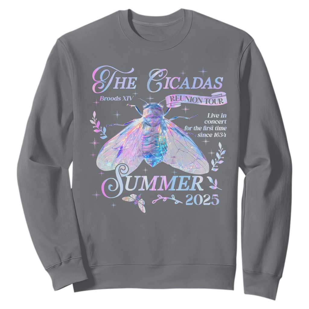 The Cicadas Brood XIV Reunion Tour Summer 2025 Sweatshirt Live In Concert For The First Time Since 1634 TS11 Charcoal Print Your Wear