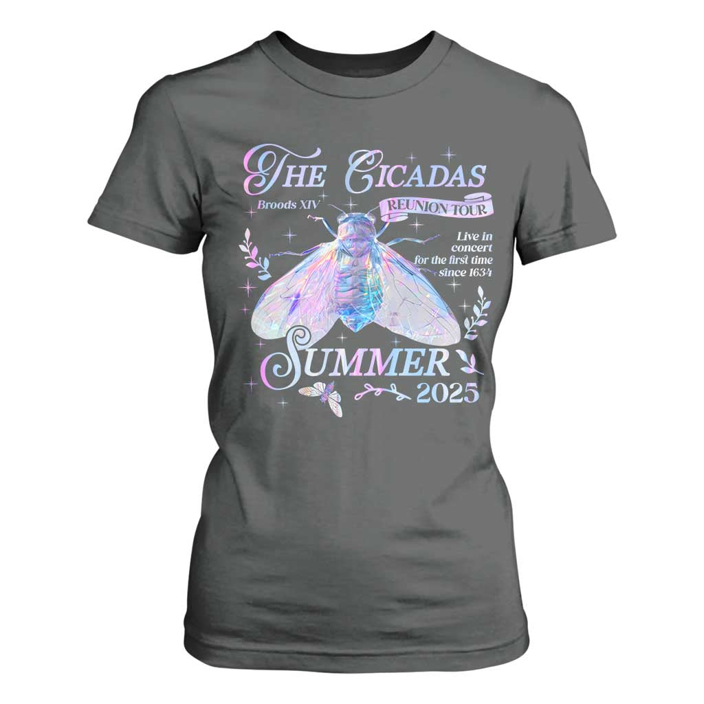 The Cicadas Brood XIV Reunion Tour Summer 2025 T Shirt For Women Live In Concert For The First Time Since 1634 TS11 Dark Heather Print Your Wear