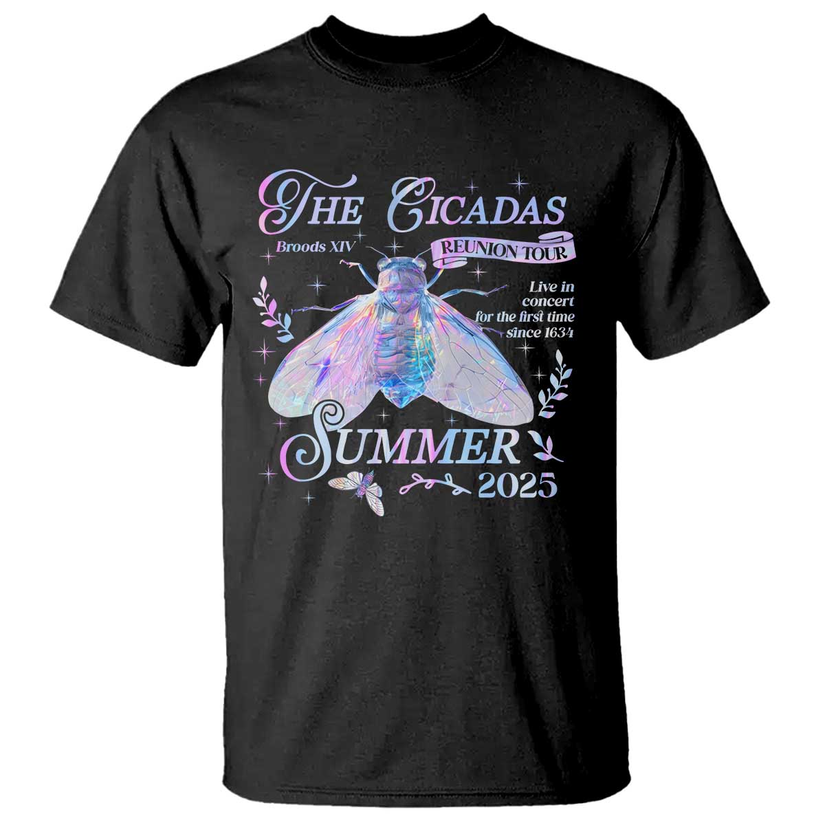 The Cicadas Brood XIV Reunion Tour Summer 2025 T Shirt Live In Concert For The First Time Since 1634 TS11 Black Print Your Wear