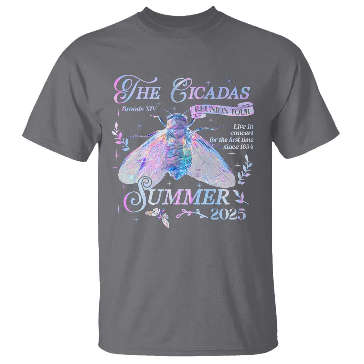 The Cicadas Brood XIV Reunion Tour Summer 2025 T Shirt Live In Concert For The First Time Since 1634 TS11 Charcoal Print Your Wear