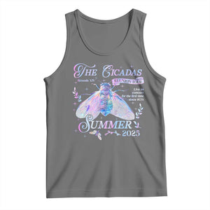 The Cicadas Brood XIV Reunion Tour Summer 2025 Tank Top Live In Concert For The First Time Since 1634 TS11 Black Heather Print Your Wear
