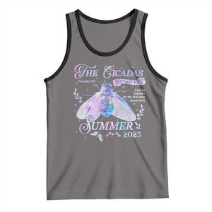 The Cicadas Brood XIV Reunion Tour Summer 2025 Tank Top Live In Concert For The First Time Since 1634 TS11 Deep Heather Black Print Your Wear