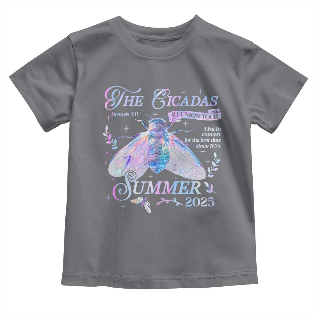 The Cicadas Brood XIV Reunion Tour Summer 2025 Toddler T Shirt Live In Concert For The First Time Since 1634 TS11 Charcoal Print Your Wear