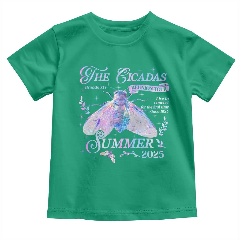 The Cicadas Brood XIV Reunion Tour Summer 2025 Toddler T Shirt Live In Concert For The First Time Since 1634 TS11 Irish Green Print Your Wear