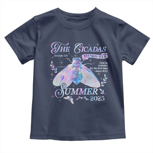 The Cicadas Brood XIV Reunion Tour Summer 2025 Toddler T Shirt Live In Concert For The First Time Since 1634 TS11 Navy Print Your Wear