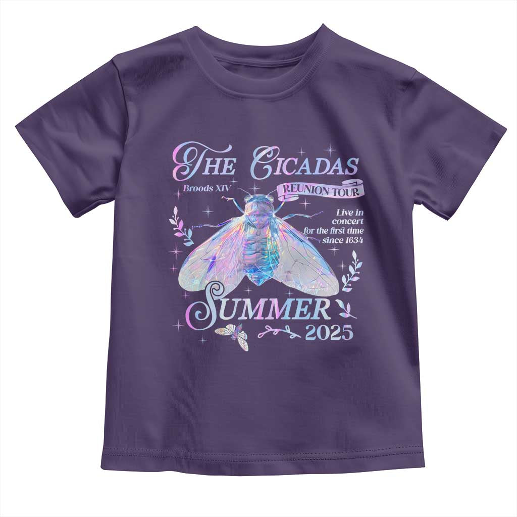The Cicadas Brood XIV Reunion Tour Summer 2025 Toddler T Shirt Live In Concert For The First Time Since 1634 TS11 Purple Print Your Wear