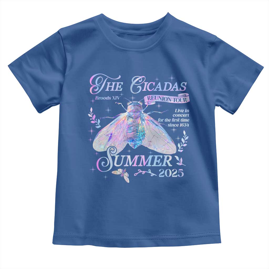 The Cicadas Brood XIV Reunion Tour Summer 2025 Toddler T Shirt Live In Concert For The First Time Since 1634 TS11 Royal Blue Print Your Wear