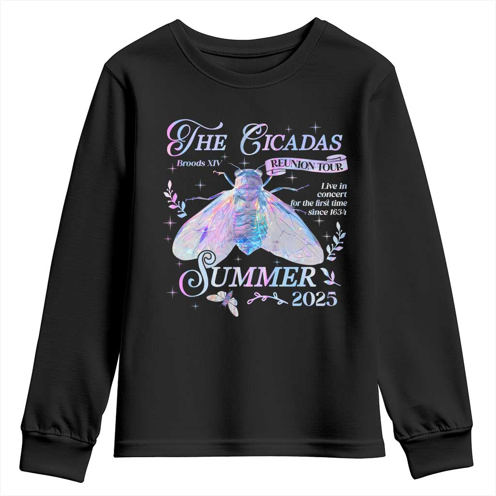 The Cicadas Brood XIV Reunion Tour Summer 2025 Youth Sweatshirt Live In Concert For The First Time Since 1634 TS11 Black Print Your Wear