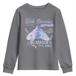 The Cicadas Brood XIV Reunion Tour Summer 2025 Youth Sweatshirt Live In Concert For The First Time Since 1634 TS11 Charcoal Print Your Wear