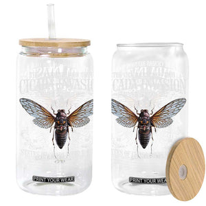 The Cicadas Reunion Tour 2025 Glass Can Cicada Invasion Brood XIV Vintage Concert Fest TS11 Black Print Your Wear