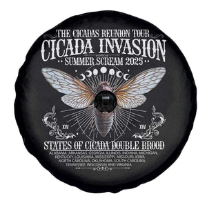 The Cicadas Reunion Tour 2025 Spare Tire Cover Cicada Invasion Brood XIV Vintage Concert Fest TS11 Print Your Wear