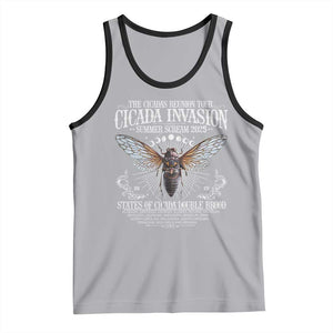 The Cicadas Reunion Tour 2025 Tank Top Cicada Invasion Brood XIV Vintage Concert Fest TS11 Athletic Heather Black Print Your Wear