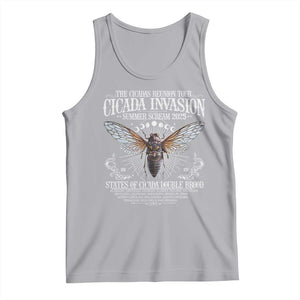 The Cicadas Reunion Tour 2025 Tank Top Cicada Invasion Brood XIV Vintage Concert Fest TS11 Athletic Heather Print Your Wear