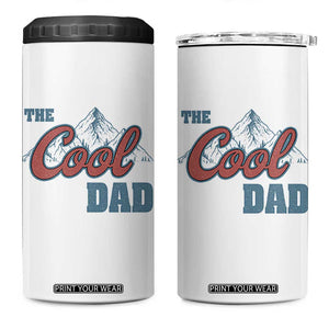 The Cool Dad 4 in 1 Can Cooler Tumbler Fathers Day Gifts TS10 One Size: 16 oz White Print Your Wear