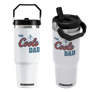 The Cool Dad Flip Straw Tumbler Fathers Day Gifts TS10 One Size: 30 oz White Print Your Wear