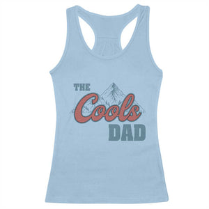 The Cool Dad Racerback Tank Top Fathers Day Gifts TS10 Light Blue Print Your Wear