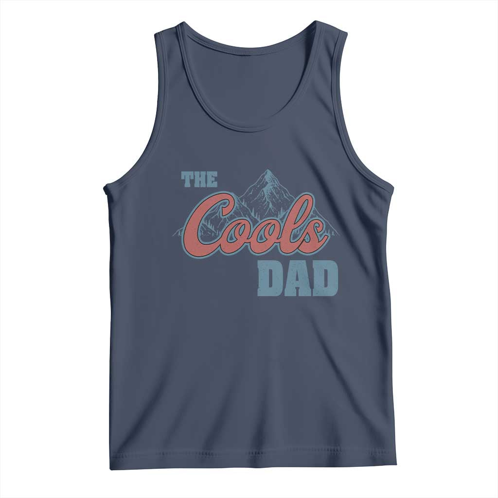 The Cool Dad Tank Top Fathers Day Gifts TS10 Navy Print Your Wear
