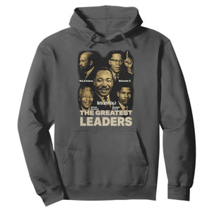 The Greatest Black Leaders Tribute Hoodie Civil Rights Icons Legacy TS02 Dark Heather Print Your Wear