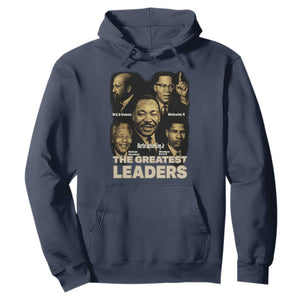 The Greatest Black Leaders Tribute Hoodie Civil Rights Icons Legacy TS02 Navy Print Your Wear