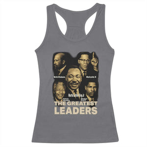The Greatest Black Leaders Tribute Racerback Tank Top Civil Rights Icons Legacy TS02 Charcoal Print Your Wear