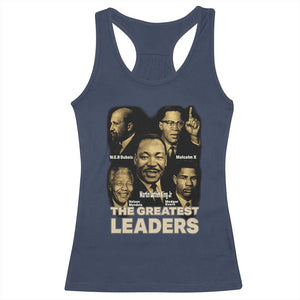 The Greatest Black Leaders Tribute Racerback Tank Top Civil Rights Icons Legacy TS02 Navy Print Your Wear