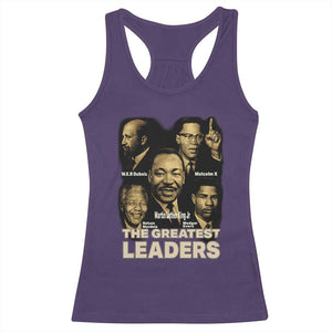 The Greatest Black Leaders Tribute Racerback Tank Top Civil Rights Icons Legacy TS02 Purple Print Your Wear
