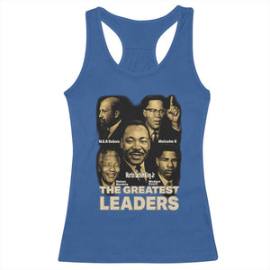 The Greatest Black Leaders Tribute Racerback Tank Top Civil Rights Icons Legacy TS02 Royal Blue Print Your Wear