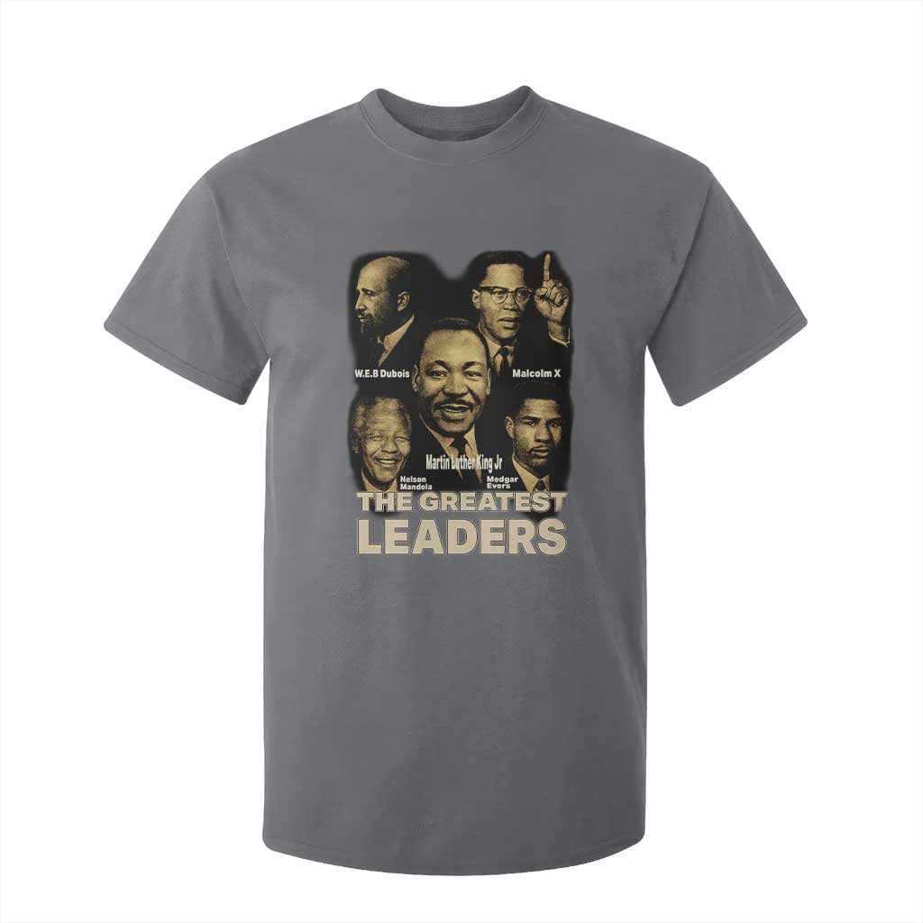 The Greatest Black Leaders Tribute T Shirt For Kid Civil Rights Icons Legacy TS02 Charcoal Print Your Wear