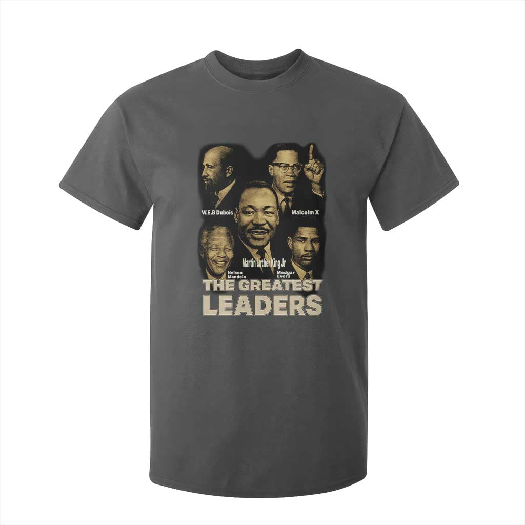 The Greatest Black Leaders Tribute T Shirt For Kid Civil Rights Icons Legacy TS02 Dark Heather Print Your Wear