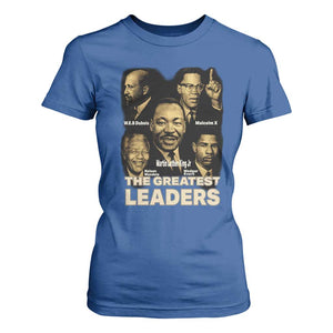 The Greatest Black Leaders Tribute T Shirt For Women Civil Rights Icons Legacy TS02 Royal Blue Print Your Wear