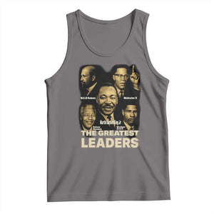 The Greatest Black Leaders Tribute Tank Top Civil Rights Icons Legacy TS02 Deep Heather Print Your Wear
