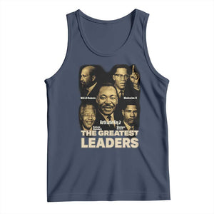 The Greatest Black Leaders Tribute Tank Top Civil Rights Icons Legacy TS02 Navy Print Your Wear