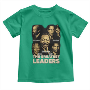 The Greatest Black Leaders Tribute Toddler T Shirt Civil Rights Icons Legacy TS02 Irish Green Print Your Wear