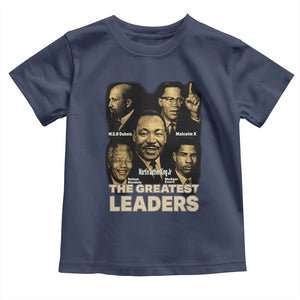 The Greatest Black Leaders Tribute Toddler T Shirt Civil Rights Icons Legacy TS02 Navy Print Your Wear