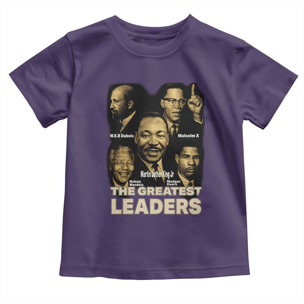 The Greatest Black Leaders Tribute Toddler T Shirt Civil Rights Icons Legacy TS02 Purple Print Your Wear