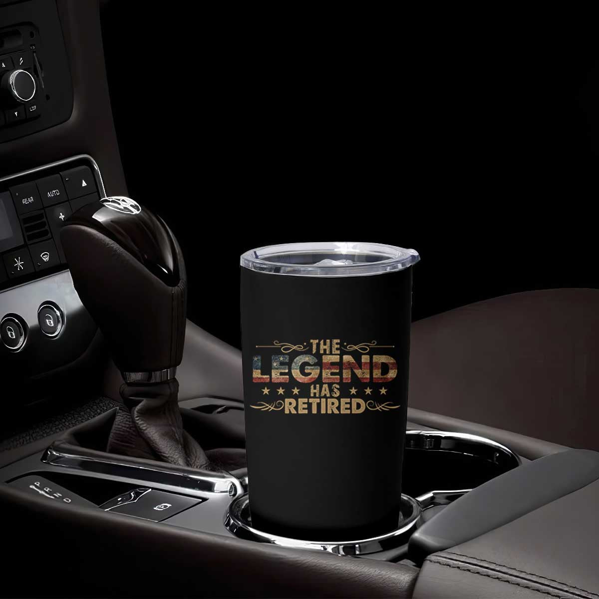 The Legend Has Retired 2025 Tumbler Cup Retro American Flag TS10 Print Your Wear